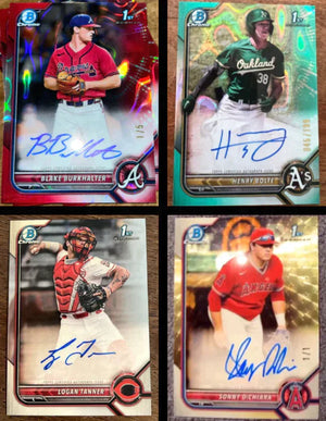 Purchase 2 Teams: 2022 Bowman Draft Baseball Jumbo ID 22BOWDRAFTRT302